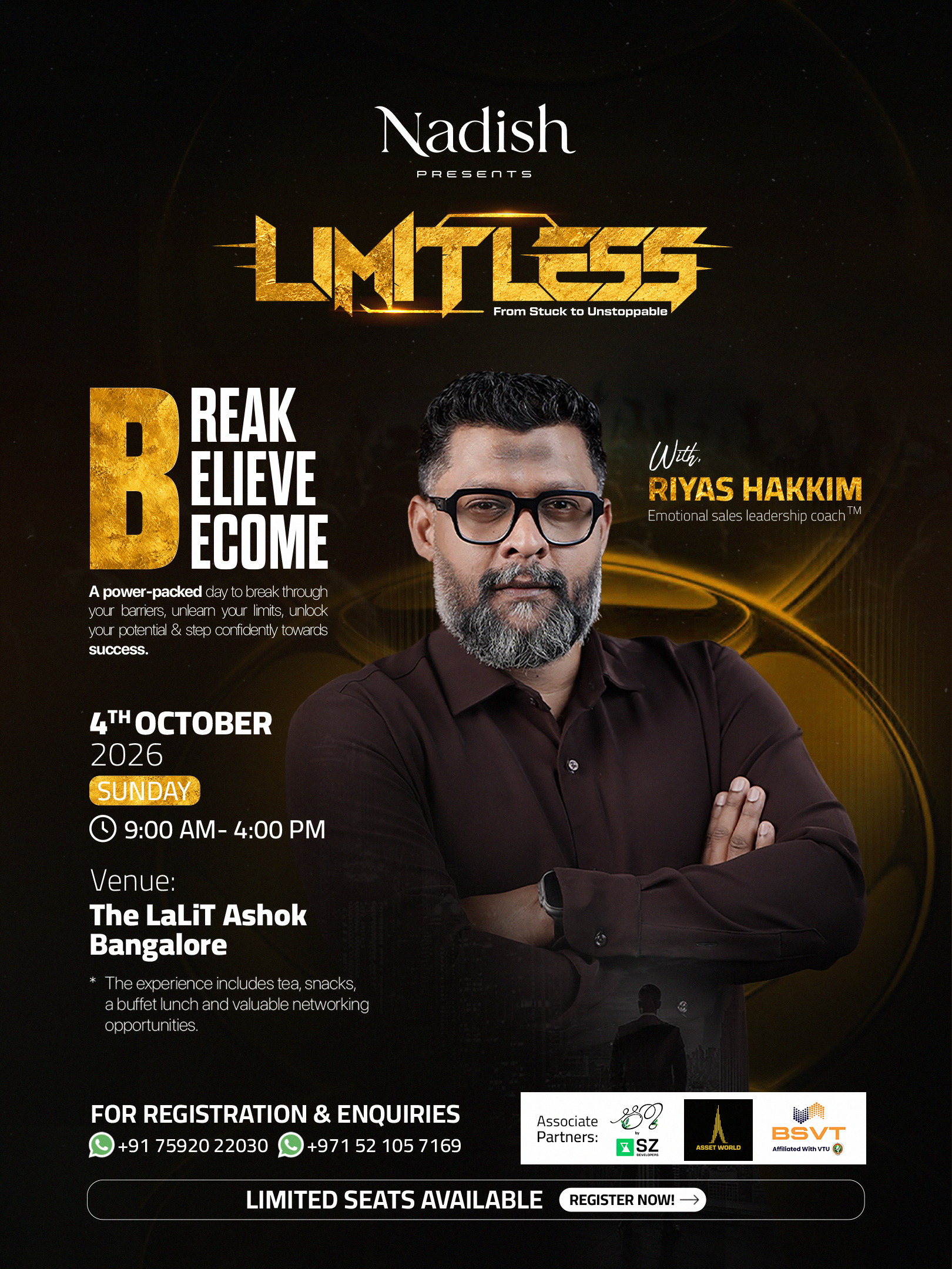 Limitless event with Riyas Hakkim